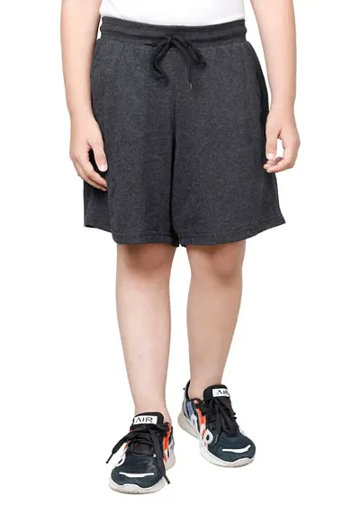 Elegant Blend Solid Shorts For Boys