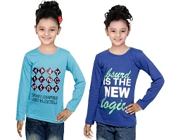 IndiWeaves Girls Cotton Full Sleeve Printed T-Shirt Pack of 2(10200-0608-IW-P2-XXL1-FBA_Blue::Purple_15-16 Years)-thumb1