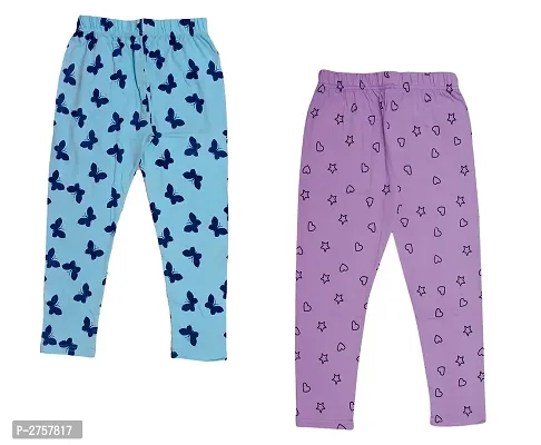 Girl's Printed Capris Combo Of 2