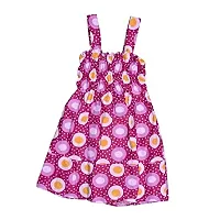 IndiWeaves Girl's Combo Pack of Solid Capri and Printed Frock (Pack of 4)-thumb4