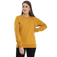 indi weaves Women's Fleece Warm Sweatshirt for Winters (L,Grey,Mustard) Pack of 2-thumb4