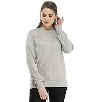 indi weaves Women's Fleece Warm Sweatshirt for Winters (L,Grey,Mustard) Pack of 2-thumb1