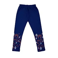 IndiWeaves Girl's Cotton Full Sleeve Printed T-Shirts and Cotton Printed Capri 3/4 Pants Pack of 4-thumb2