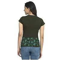 IndiWeaves Women's Cotton Printed T-Shirts Pack of 4-thumb3