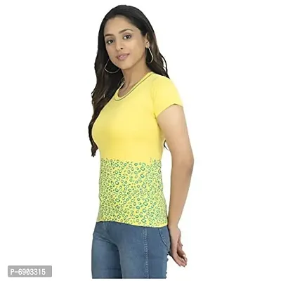 IndiWeaves Women's Cotton Printed T-Shirts Pack of 4-thumb3