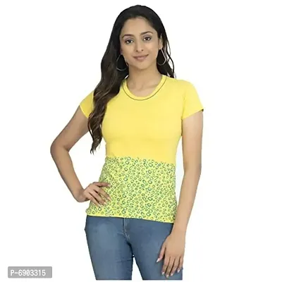 IndiWeaves Women's Cotton Printed T-Shirts Pack of 4-thumb2