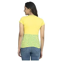 IndiWeaves Women's Cotton Printed T-Shirts Pack of 4-thumb3