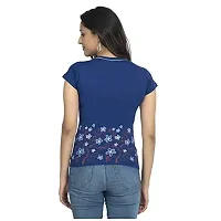 IndiWeaves Women's Cotton Printed T-Shirts Pack of 4-thumb3