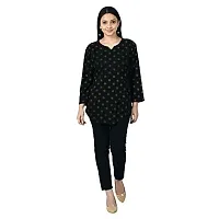 IndiWeaves#174; Cotton Printed Straight Top/Short Kurti for Women/Girls [Pack of 2]-thumb4