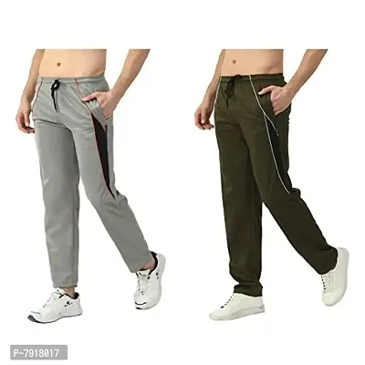 IndiWeaves#174; Men's Polyester Lower Comfy Regular Fit Track Pants [Pack of 2]