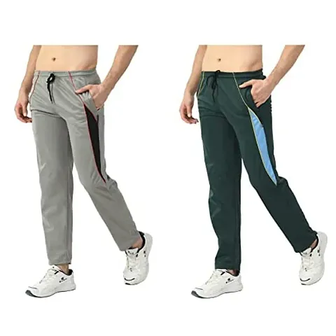 IndiWeaves&#174; Men's Polyester Lower Comfy Regular Fit Track Pants [Pack of 2]