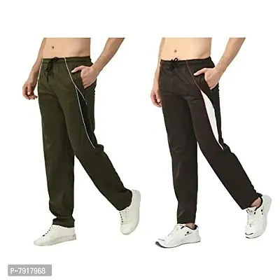 IndiWeaves#174; Men's Polyester Lower Comfy Regular Fit Track Pants [Pack of 2]