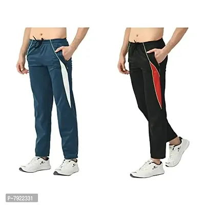 IndiWeaves#174; Men's Polyester Lower Comfy Regular Fit Track Pants [Pack of 2]-thumb0