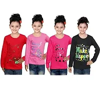 IndiWeaves Girls' T-Shirt (Pack of 4) (Multicolored_12-13 Years)-thumb1