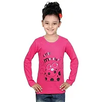 IndiWeaves Girls Cotton Full Sleeve Printed T-Shirt Pack of 4(10200-02030405-IW-P4-L1_Red::Blue::Yellow::Black_9-10 Years)-thumb2