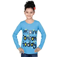 IndiWeaves Girls Cotton Full Sleeve Printed T-Shirt Pack of 4(10200-02030405-IW-P4-XXL2_Red::Blue::Yellow::Black_17-thumb4