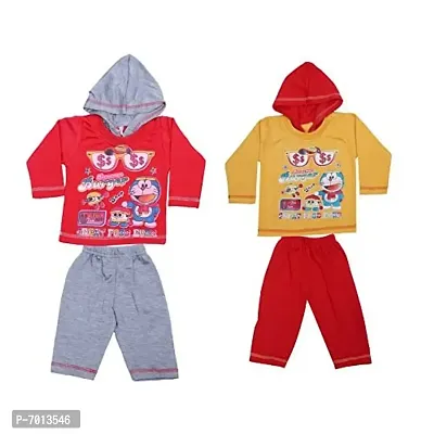 Indistar Kids Wollen Warm Clothing Set for Winters - Set of 2 (Assorted Color/Print)