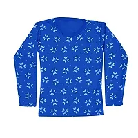 IndiWeaves Girl's Fleece Printed Full Sleeves Warm T-Shirts/Top/Sweatshirts for Winters Pack of 2-thumb3