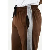 IndiWeaves Men's Casual Cotton Dual Side Pockets 3/4th Track Pants (Grey,Brown,42) Pack of 2-thumb4