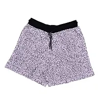IndiWeaves Women's Cotton Printed Shorts (Sky Blue/White_40) Pack of 2-thumb2