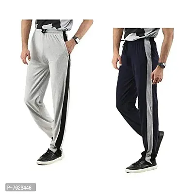 IndiWeaves Men's Cotton Lower Track Pants Pack of 2