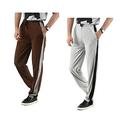 IndiWeaves Men's Lower Track Pants Pack of 2