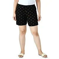 IndiWeaves Women's Cotton Printed Regular Shorts [Pack of 4]-thumb2