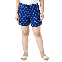 IndiWeaves Women's Cotton Printed Regular Shorts [Pack of 3]-thumb4