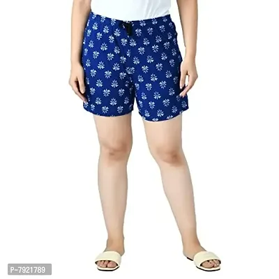 IndiWeaves Women's Cotton Printed Regular Shorts [Pack of 3]-thumb5