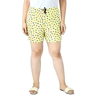 IndiWeaves Women's Cotton Printed Regular Shorts [Pack of 3]-thumb1