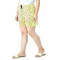 IndiWeaves Women's Cotton Printed Regular Shorts [Pack of 3]-thumb2