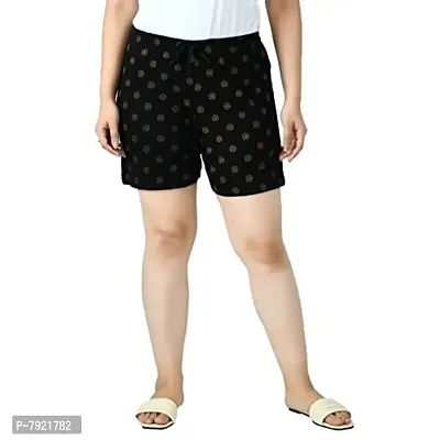 IndiWeaves Women's Cotton Printed Regular Shorts [Pack of 3]-thumb5