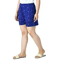 IndiWeaves Women's Cotton Printed Regular Shorts [Pack of 3]-thumb3