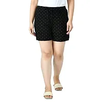 IndiWeaves Women's Cotton Printed Regular Shorts [Pack of 3]-thumb4