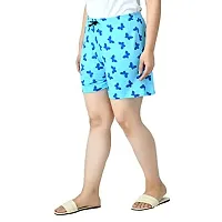 IndiWeaves Women's Cotton Printed Regular Shorts [Pack of 3]-thumb2