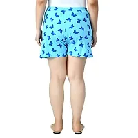 IndiWeaves Women's Cotton Printed Regular Shorts [Pack of 3]-thumb3