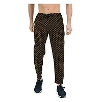 IndiWeaves Men's Printed Dry Fit Track Pants with 2 Side Open Pockets Combo Pack of 2-thumb1