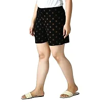 IndiWeaves Women's Cotton Printed Regular Shorts [Pack of 3]-thumb2