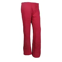 IndiWeaves Womens Warm Woolen Full Length Palazo Pants for Winters_Free Size_Maroon/White-thumb1