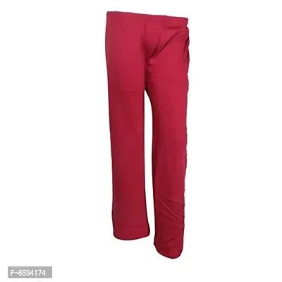 IndiWeaves Womens Warm Woolen Full Length Palazo Pants for Winters_Free Size_Maroon/White-thumb3