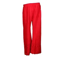 IndiWeaves 1 Solid Pallazo 1 Rayon Chikan Work Pallazo/Sarara/Pants for Women(Pack of 2)_Multicolor_7190371936-IW-NP-P2-FREE-thumb4