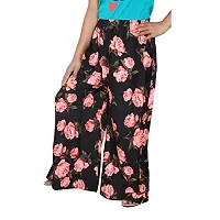 IndiWeaves 1 Printed Pallazo 1 Rayon Chikan Work Pallazo/Sarara/Pants for Women(Pack of 2)_Multicolor_7187971935-IW-NP-P2-FREE-thumb1