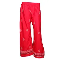 IndiWeaves 1 Solid Pallazo 1 Embroidered Rayon Pallazo/Sarara/Pants for Women(Pack of 2)_Multicolor_7189771955-IW-NP-P2-FREE-thumb3