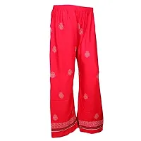 IndiWeaves 1 Solid Pallazo 1 Embroidered Rayon Pallazo/Sarara/Pants for Women(Pack of 2)_Multicolor_7189771955-IW-NP-P2-FREE-thumb4