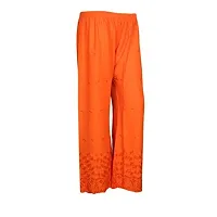 IndiWeaves 1 Printed Pallazo 1 Rayon Chikan Work Pallazo/Sarara/Pants for Women(Pack of 2)_Multicolor_7187971939-IW-NP-P2-FREE-thumb3