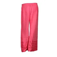 IndiWeaves 1 Printed Pallazo 1 Rayon Chikan Work Pallazo/Sarara/Pants for Women(Pack of 2)_Multicolor_7187971943-IW-NP-P2-FREE-thumb4