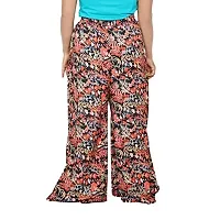 Indistar Women’s Casual Palazzo Pants,Plazzo Trousers Designer Plain Casual Wear Plazo Pant For Women's In Multi Colour-thumb1