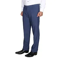 IndiWeaves Mens Rayon Formal Trousers Pants (70100)-Blue-30-thumb1