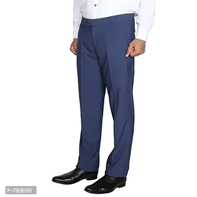 IndiWeaves Mens Rayon Formal Trousers Pants (70100)-Blue-30-thumb2