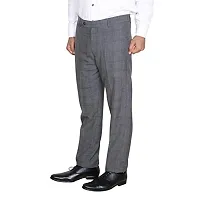 Indiweaves Mens Rayon Formal Trousers Pants (70102)-Dark Grey-34-thumb1